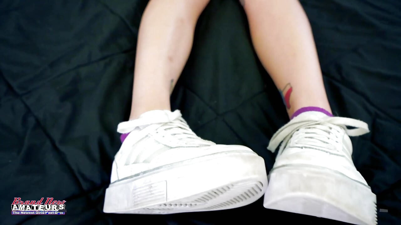 Katie Kingerie Tattooed Brunette Eager Rimjob Firm Handjob Swallow!