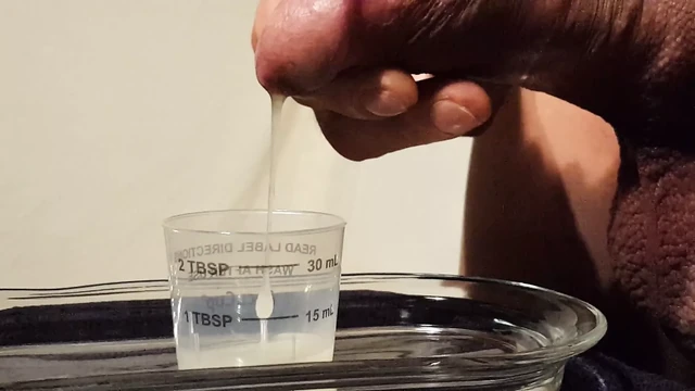 Asian ejaculates 15ml of thick semen