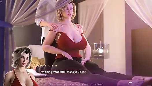 Stepmom Showing Her Boobs Cleavage And She Gets Massage