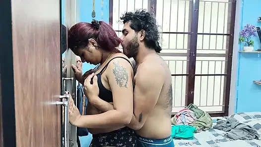 Navel suck with lip lock in innner wears only