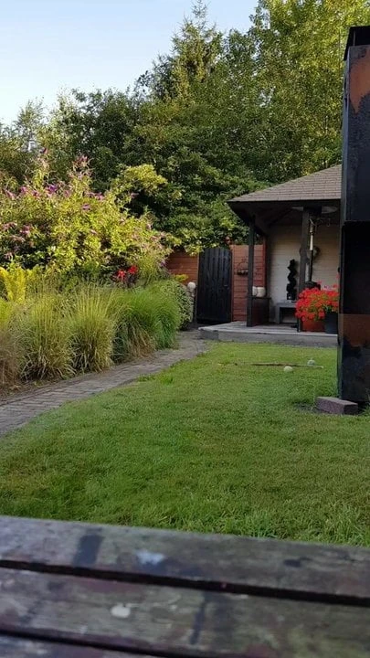 SissySlave Jantina pissing in garden