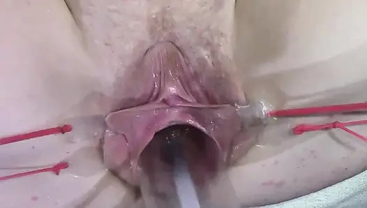 11 Weit Gespreizte Muschi Nahaufnahme Ficken Mit Lampe 1000 Watt