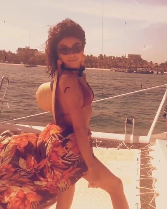 Sarah Hyland Red Bikini