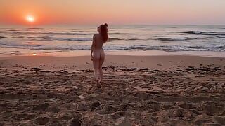 Naked Masturbation on the Sea!