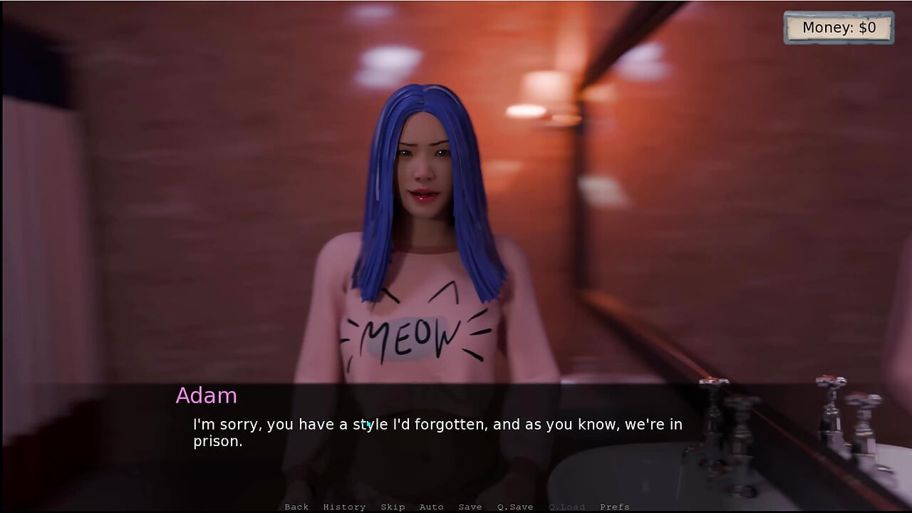 כלא סיסי 5 - אדם מתאמן להיות סיסי... מנהל הכלא קיבל מציצה