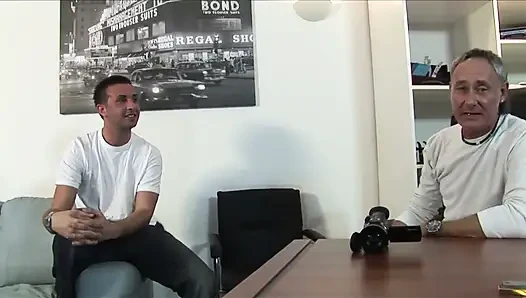 Ebony cougar fucked by old man