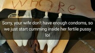 Skończyły się prezerwatywy, więc zaczynamy cumming w twojej żonie!