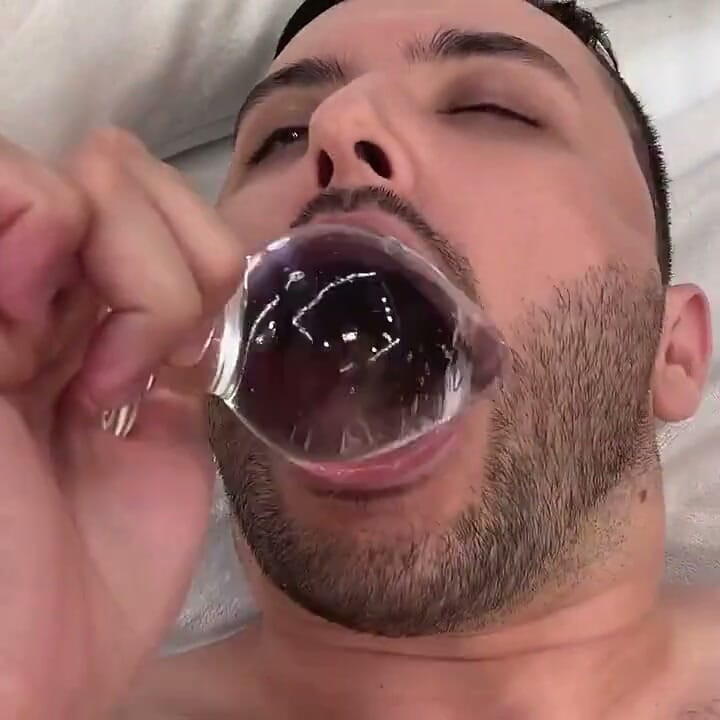 Morning hot anal masturbation