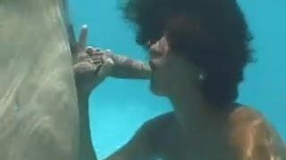 Seks oral pesta seks bawah air!