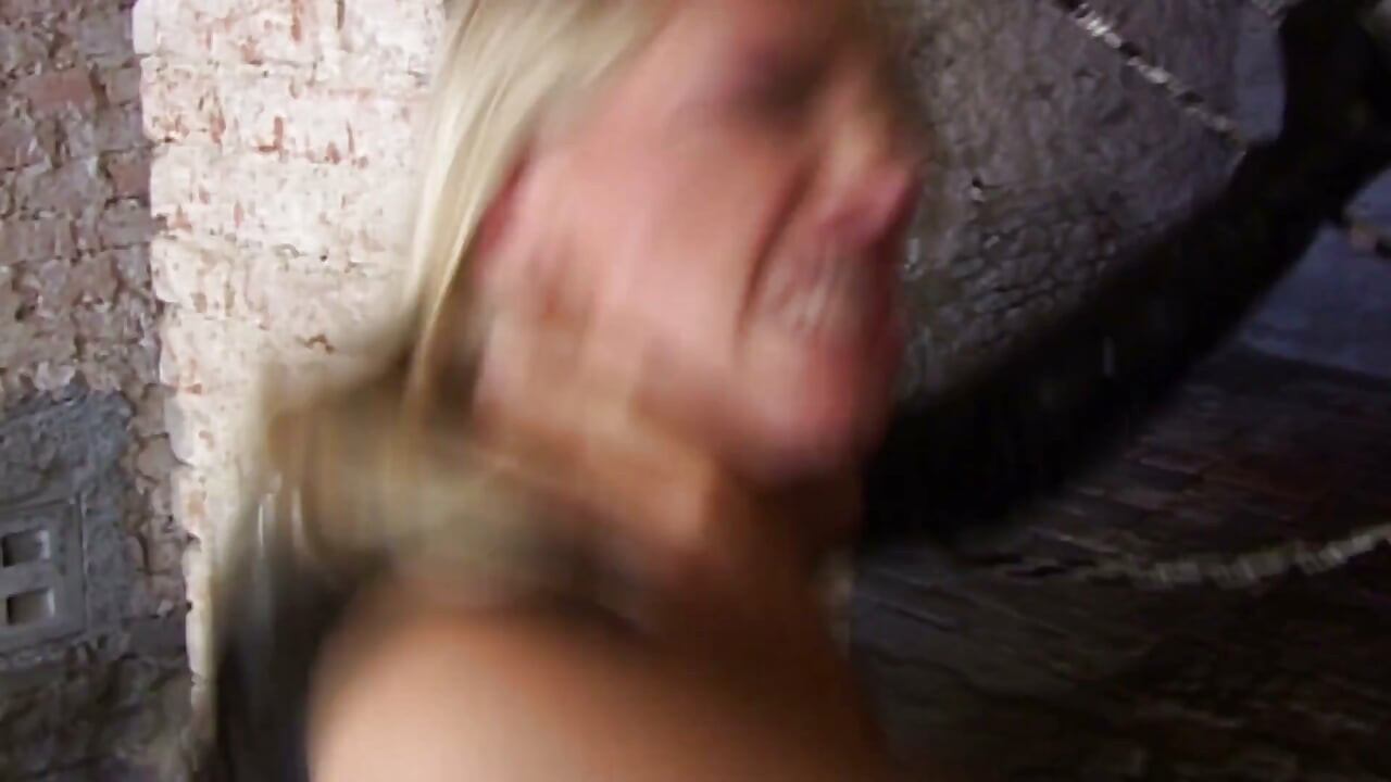 Blonde MILF in Latex Worships Throbbing Cock