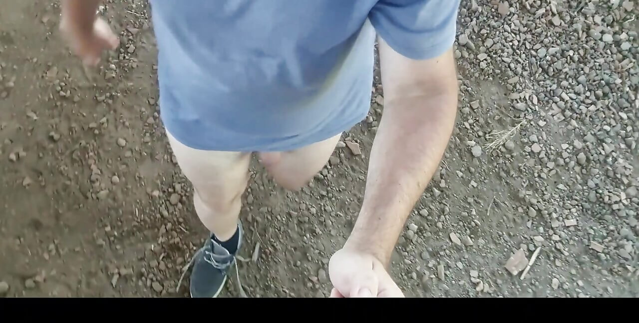 Walking naked in an abandoned building