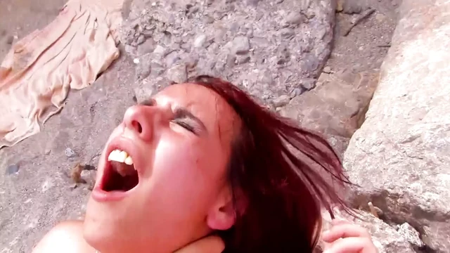 Redhead German girl eating cum after a hard anal fuck