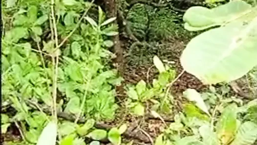 My wife fucking in forest