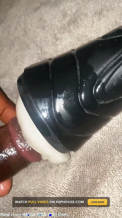 Fucking My Torch Fake Pussy