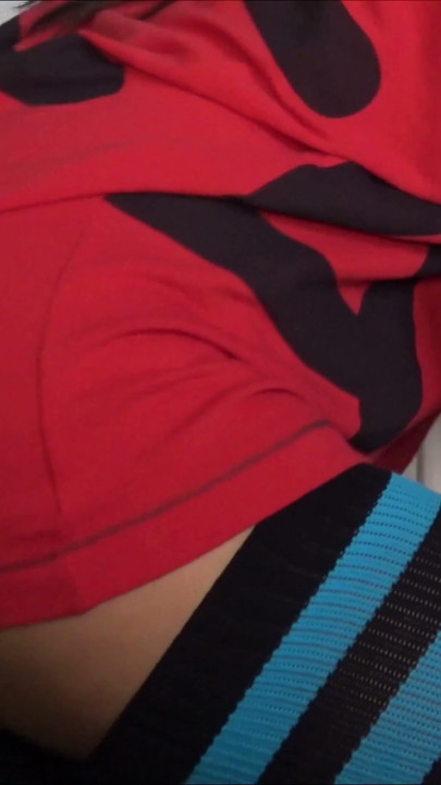 Jane in over knee socks looks amazing, brunette beauty | Clip 1