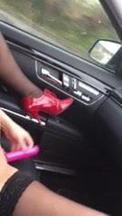 MILF in Car Squirt