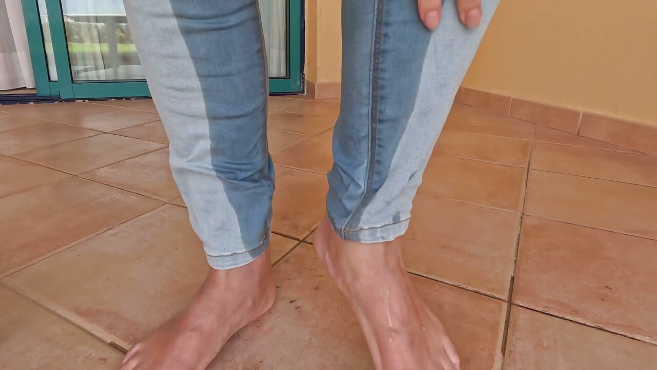 Balkon dżinsy zwilżające na zewnątrz