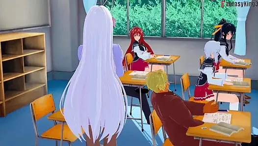 Rias Gremory wird im badezimmer gefickt - TÄTOWIERTE NTR Madness Serie