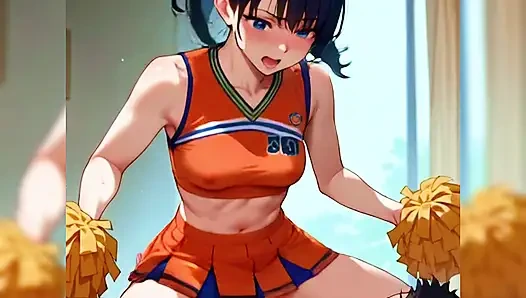 Красивую чирлидершу с маленькими сиськами и идеальным телом трахает ее тренер после игры