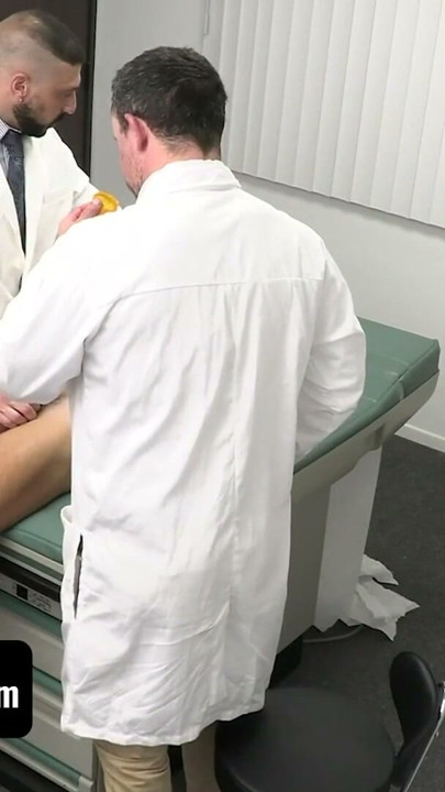 DoctorTapes - Horny Boy Gets To His Doctors Office For His Special Treatment And Gets It Double | Clip 2