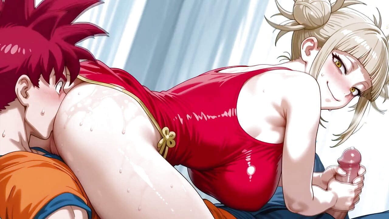 Goku(red) (db) X Himiko (mha)