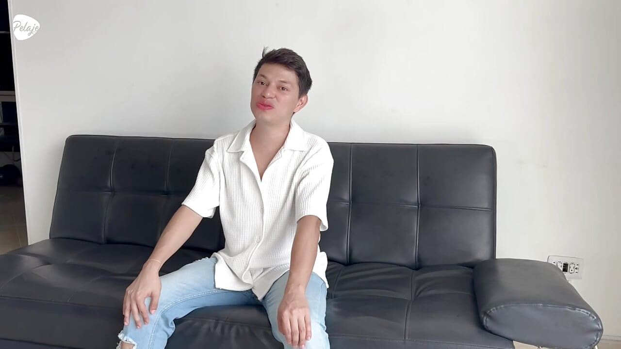 My first gay casting, I feel nervous and excited about what's to come and how he'll fuck me