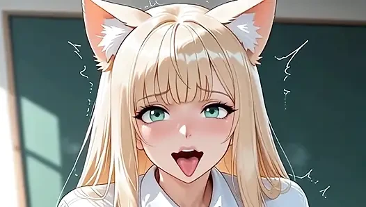 PAWG Versaute Studentin Spritzt Milch Aus Ihren Riesigen Titten! Anime Hentai Waifu Animiert.