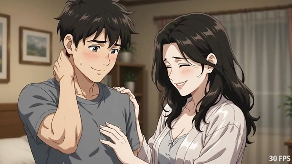 Dad’s new girlfriend catches the stepson peeping and turns it into a lesson