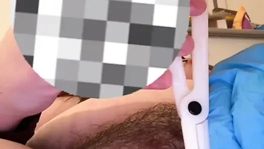 Piercing my pussy for daddy