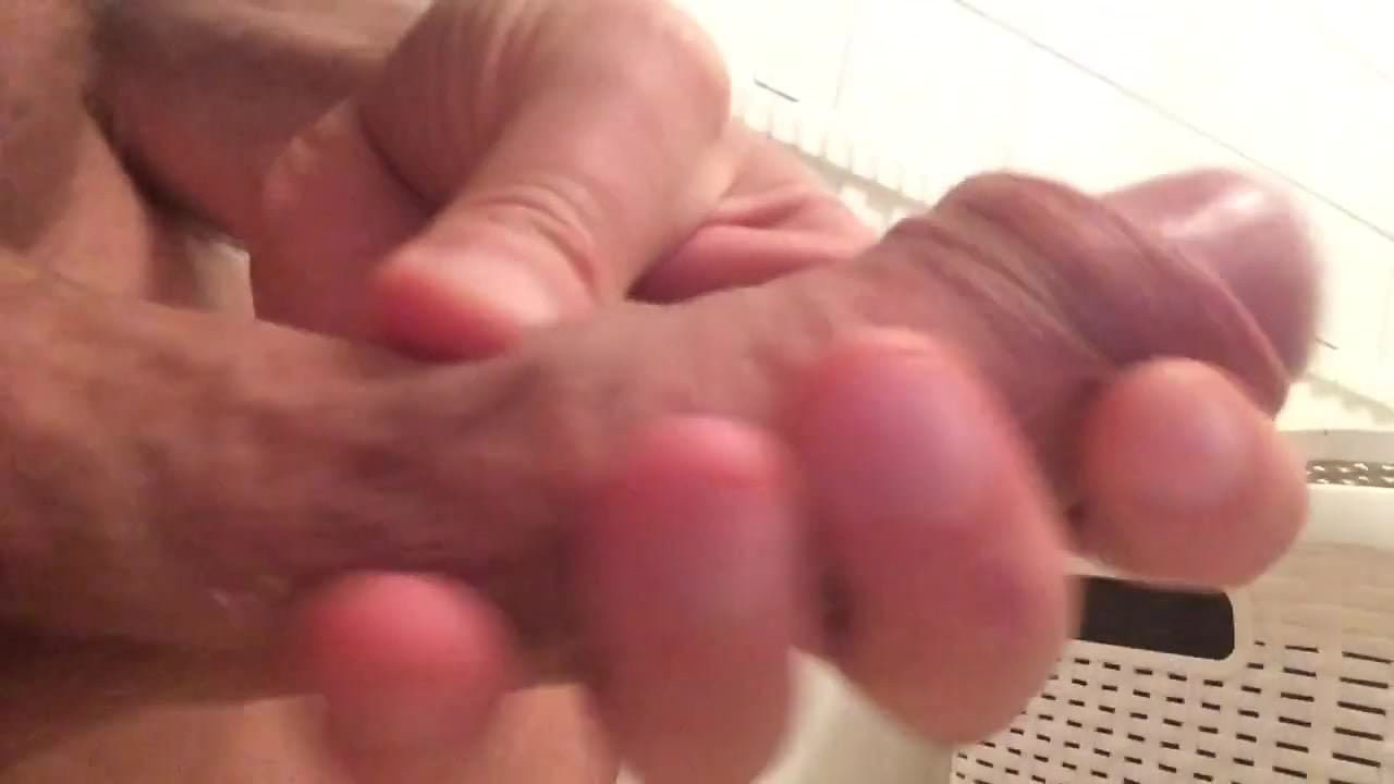 Cumshot before work