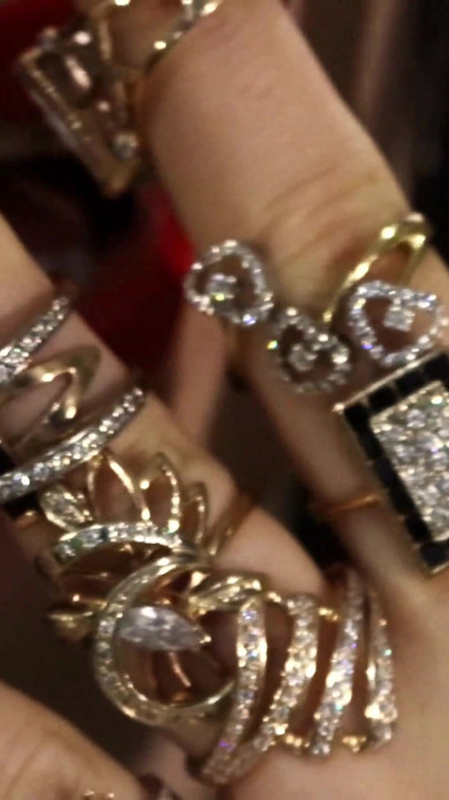 Lipstick & jewelry & nails fetish