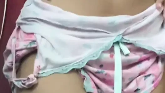 TEEN 18 IN PAJAMAS. Masturbation