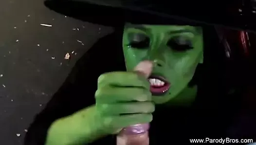 Wicked Witch Gives Scary Blowjob