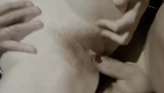 First She Masturbates on the Couch, Then She Takes a Cock in the Ass