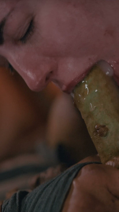 Brunette Monster Cock Facial Cumshot