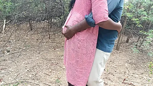 Housewife hot doggy in outdoor