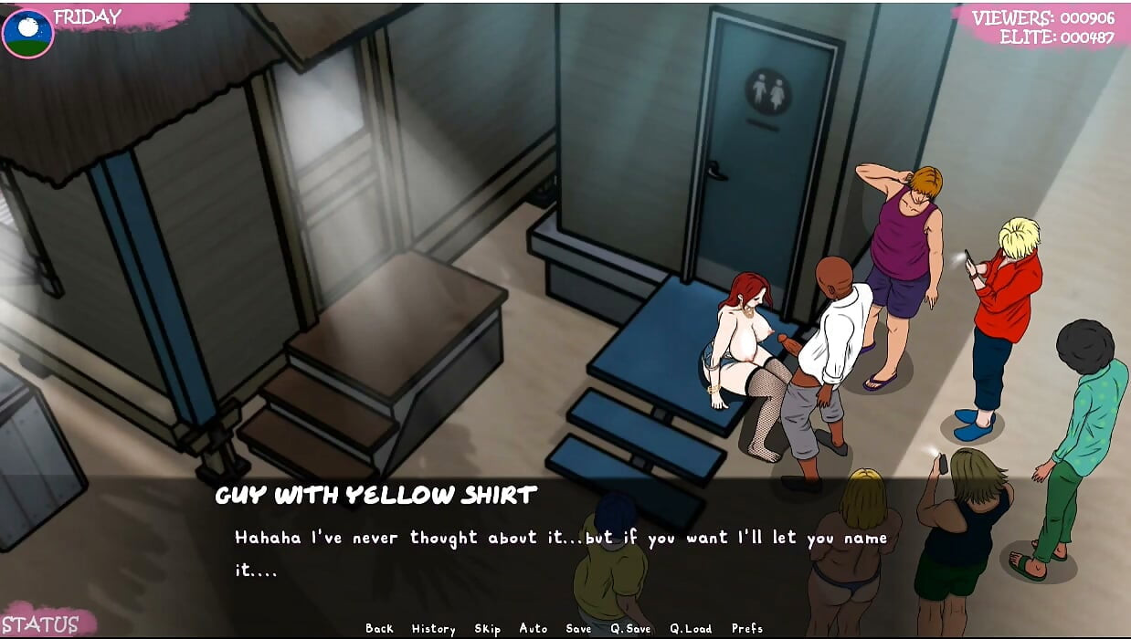 Lust Town - Gameplay - Roleplay - Amanda Works in Bar and Gets Exposed Herself