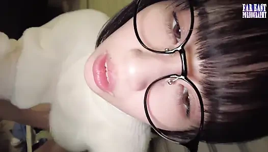 Sweet-glasses Tease on a Lazy Day Savoring Warm Drops in Endless Gulp Bliss -part.2