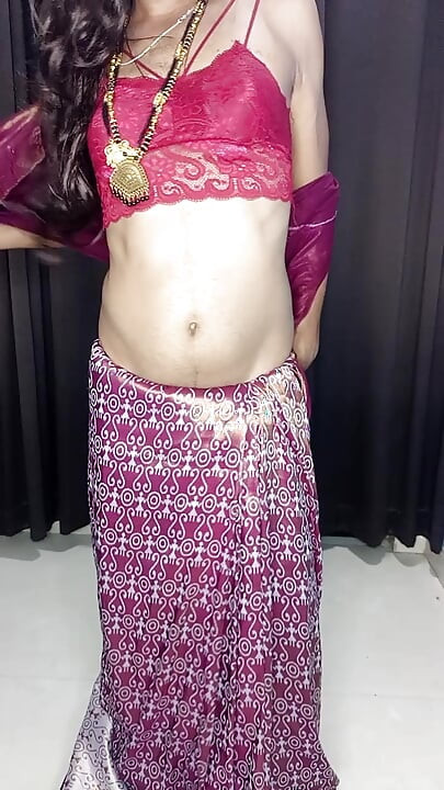 my sexy hot saree and bra panty
