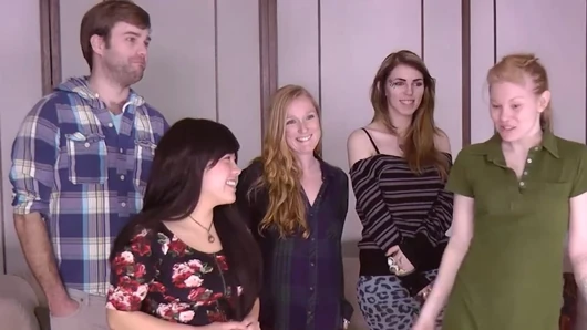 A game of Strip Rock Paper Scissors showcases flexibility