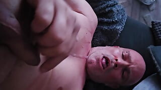 Dildo and prepararion facial cumshot