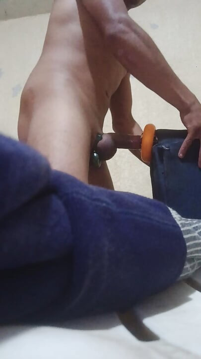 Skinny Guy Masturbating At Home
