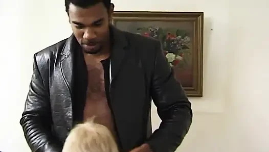 Horny Blonde Granny Ravaged by Huge BBC Stud