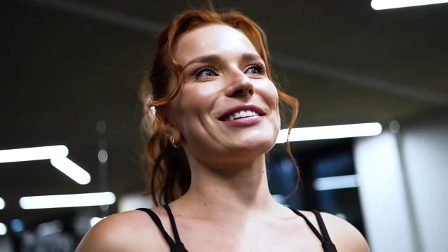 Redhead Wife Stretch by Perverted Pt for a Gym Membership