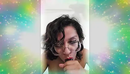 Goddess Rarity loves giving messy blowjobs and getting my tits glazed