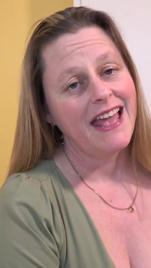 AuntJudysXXX - Your Busty MILF Landlady Marie Catches You With Her Panties (POV) | Clip 1