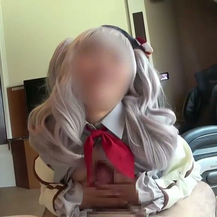 F Cup Busty Cosplayer in Naval Style Outfit Enjoys a Private Hotel Shoot That Turns Into an Intimate Moment