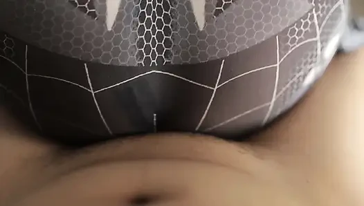 Spider-Man's Cosplayer wird ein bösewicht sein, und seine muschi ist wirklich nass, Bokep Indo viral