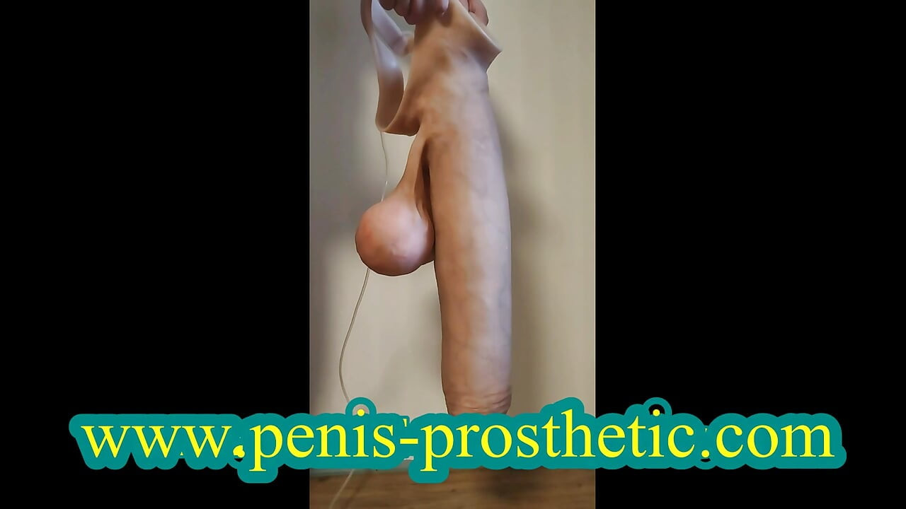 gigantisk penis med store testikler - penisprotese