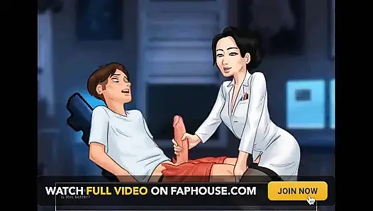 Summertime saga: Japanese professor is milking a student in her office ep 177